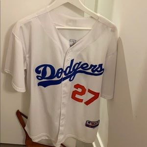 White Dodgers jersey